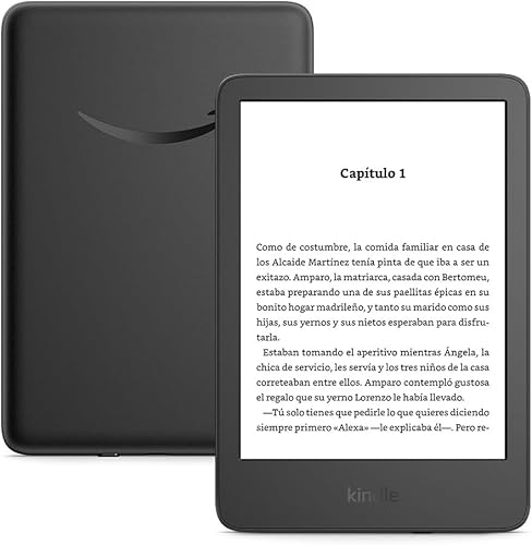 Amazon Kindle Última Generación – Más Ligero, Compacto y sin Reflejos (16 GB, Sin Publicidad)