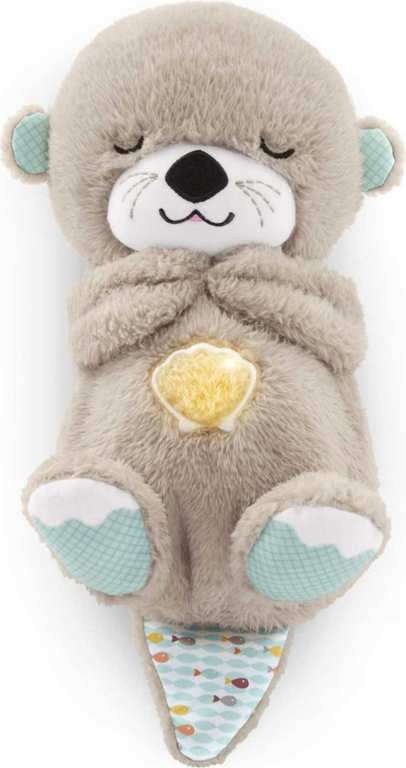 Fisher-Price Nutria hora de dormir peluche musical con movimiento y luces suaves para bebés 0+ meses