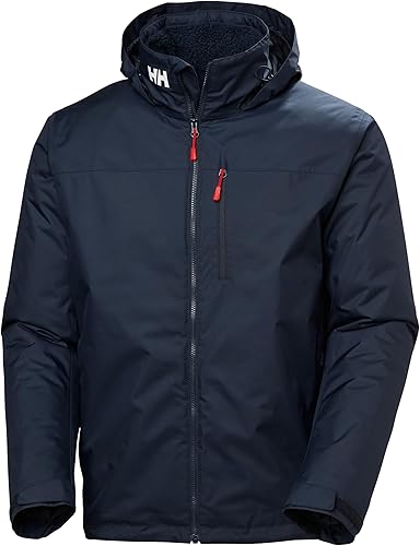 Chaqueta náutica Helly Hansen Men's Crew Hooded Midlayer Jacket 2 en color Navy y talla XL