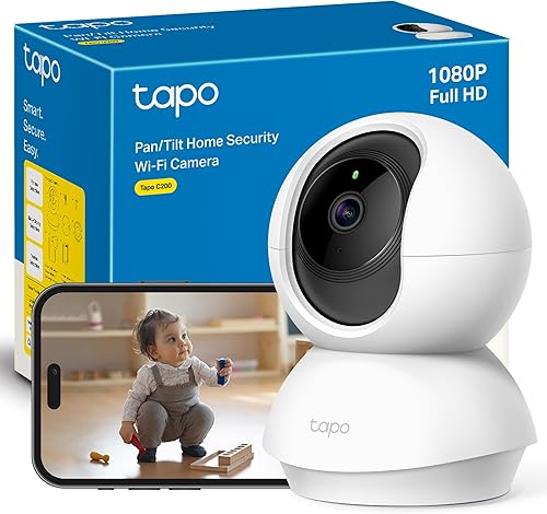 TP-Link Tapo C200: cámara de seguridad Wi-Fi 360° con visión nocturna y resolución Full HD