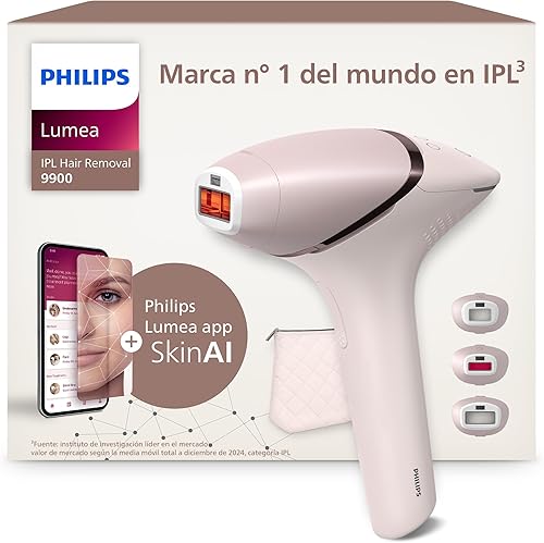 Philips Lumea Serie 9900 BRI953/02 con tecnología SenseIQ y SkinAI para depilación IPL