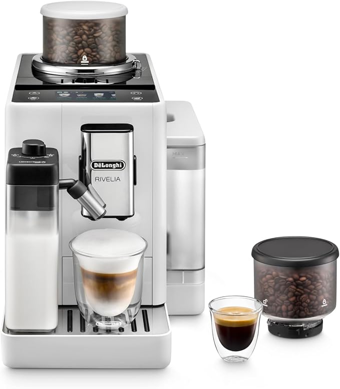 De'Longhi Rivelia EXAM440.55.W cafetera superautomática con pantalla táctil y LatteCrema Hot