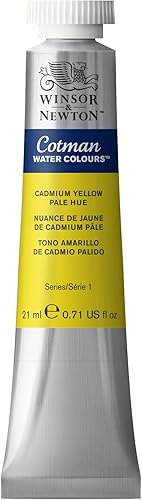Winsor & Newton Cotman acuarela en tubo de 21 ml, Tono Amarillo de Cadmio Pálido