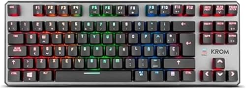 KROM Kernel TKL: teclado mecánico gaming compacto con iluminación RGB y layout español