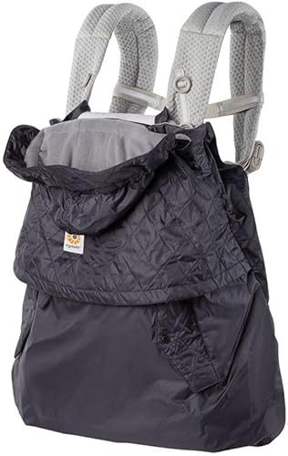 Funda de invierno Ergobaby Charcoal repelente al agua y cortavientos para portabebés
