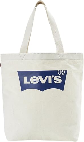 Levi's Batwing Tote 227853: bolsa de tela de algodón en color crudo y azul