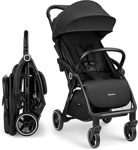 Silla de paseo ligera KikkaBoo CIELA con plegado automático y apta para cabina de avión