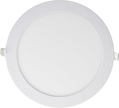 Wonderlamp Downlight LED redondo extraplano blanco 18W con luz fría de 6000K