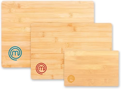 MasterChef Juego de 3 Tablas de Cortar de Bambú