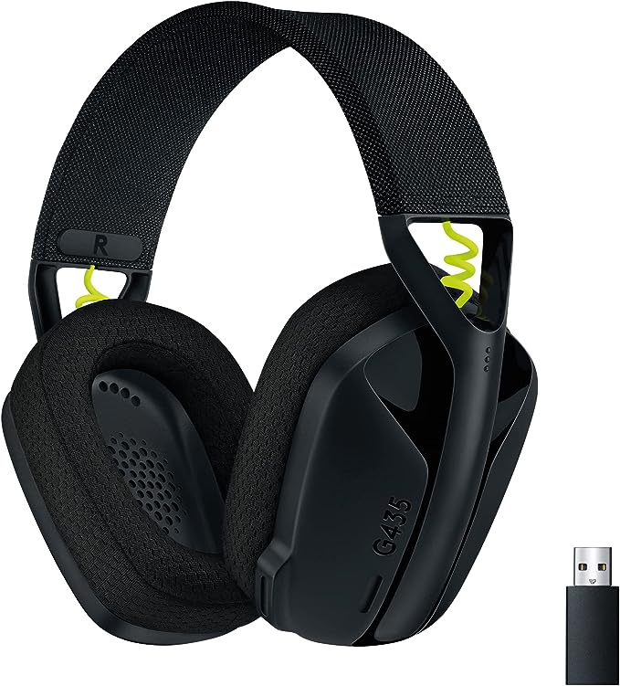 Logitech G G435 auriculares inalámbricos lightspeed con micrófono y batería de 18 horas