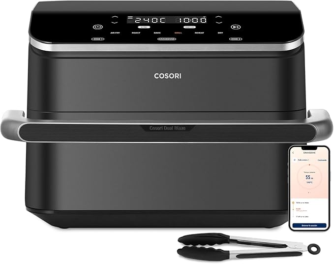 Cosori freidora de aire grande 10 L con doble cesta y control inteligente wifi