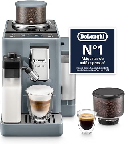De'Longhi Rivelia EXAM440.55.G, cafetera superautomática con sistema Bean Switch y LatteCrema Hot