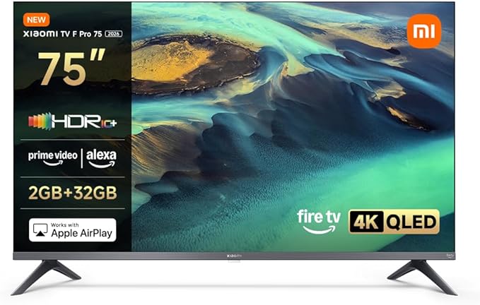Xiaomi TV F Pro 75 pulgadas 4K UHD QLED con Fire TV y Alexa integrada
