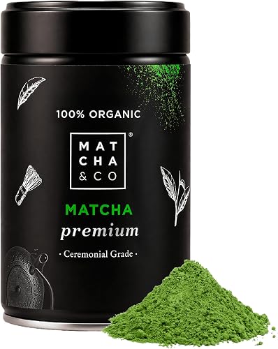 Té Matcha en Polvo Premium Matcha & CO de 80g con grado ceremonial y origen japonés
