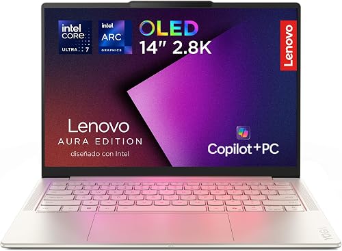 Lenovo Yoga Slim 7 Gen 10 Aura Edition de 14'' OLED con Intel Core Ultra 7 y 32GB RAM