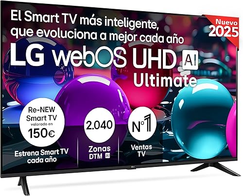 LG 50UA73006LA tv 50 pulgadas UHD 4K con WebOS 25 y procesador Ultimate AI