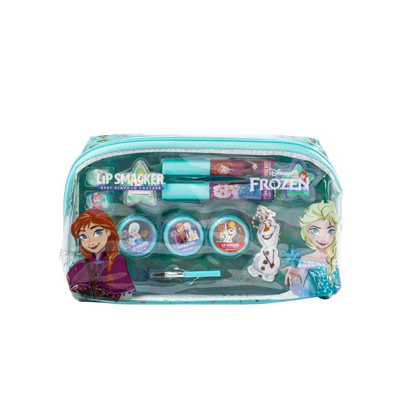 Set de maquillaje Frozen con sombras brillantes y accesorios mágicos para niñas