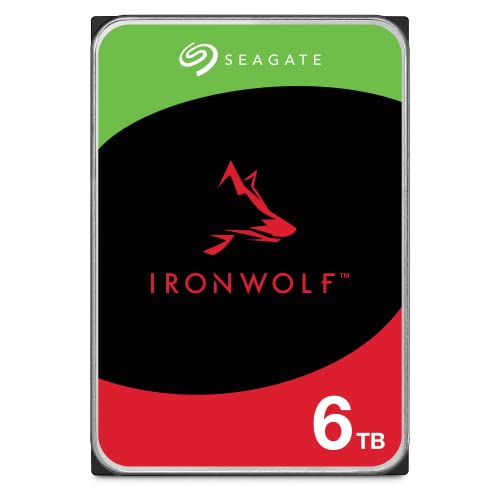 Seagate IronWolf 6TB disco duro interno NAS 3.5" SATA 6 Gb/s 7200 RPM con 256 MB caché