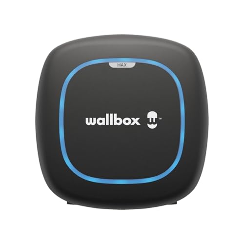 Wallbox Pulsar MAX cargador vehículo eléctrico 22 kW con Wi-Fi y Bluetooth, cable 5 m negro