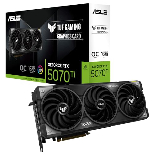ASUS TUF Gaming GeForce RTX 5070 Ti 16GB GDDR7 OC Edition con refrigeración avanzada y durabilidad máxima