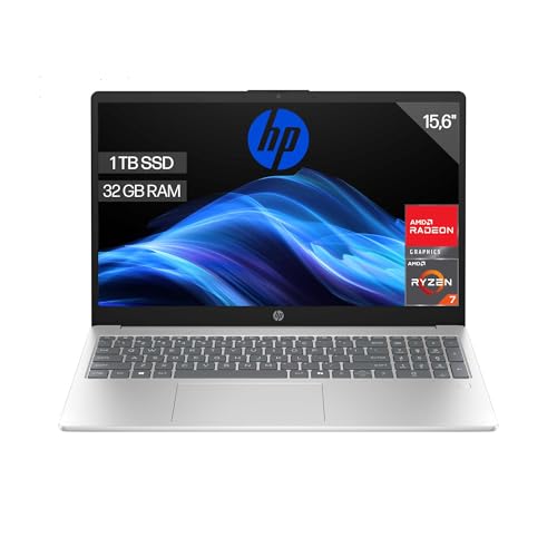 hp 15-fc0240ns portátil 15.6" fhd con amd ryzen 7, 32 gb ram y 1 tb ssd