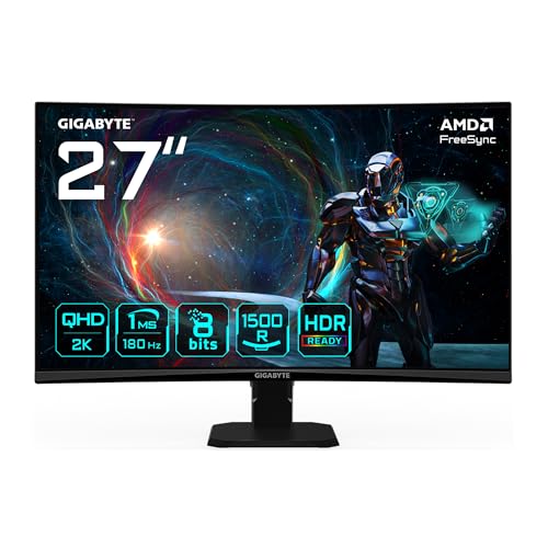 Gigabyte GS27QCA 27" monitor curvo gaming QHD: experiencia inmersiva a precio competitivo