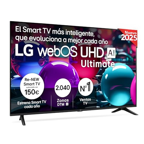 LG 55UA73006LA TV 55 pulgadas UHD 4K con IA avanzada y modo gaming fluido