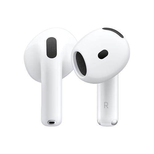 Apple AirPods 4 con cancelación activa de ruido y audio espacial personalizado