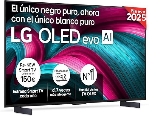 LG OLED42C54LA Smart TV OLED evo AI C5 42 pulgadas 4K con WebOS 25 y Dolby Vision