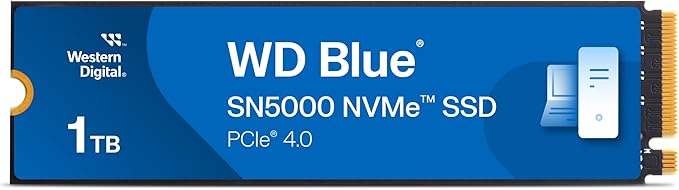 WD Blue SN5000 m.2 2280 nvme ssd 1tb con velocidad de hasta 5150 mb/s y tecnología nCache