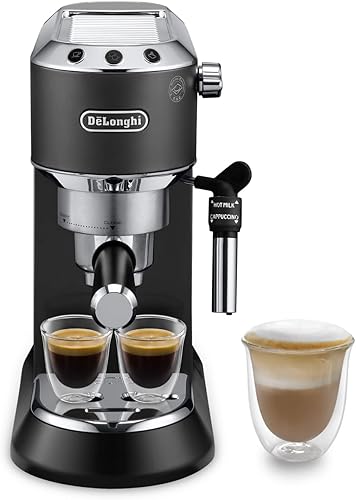 De'Longhi Dedica EC685.BK cafetera espresso con bomba de 15 bares y espumador de leche