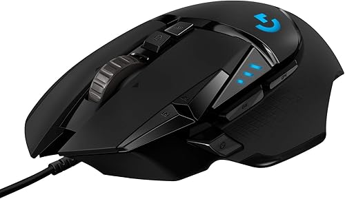 Logitech G502 HERO ratón gaming con cable, sensor HERO 25K y RGB