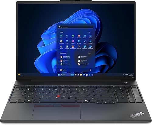 Lenovo ThinkPad E16 Gen 1 con Intel Core i5 y pantalla de 16 pulgadas en color graphite black