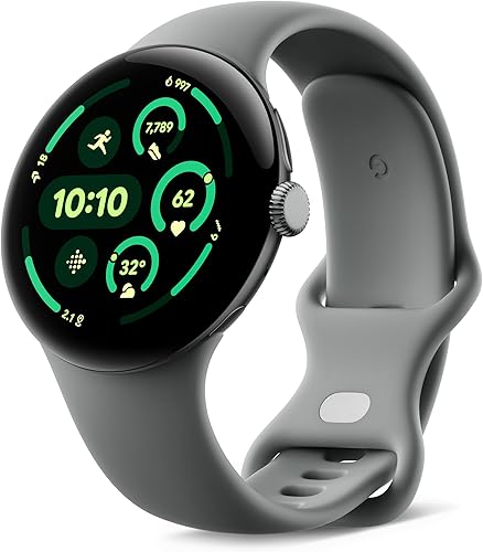 Google Pixel Watch 3 45 mm LTE verde liquen con pantalla AMOLED y batería de larga duración