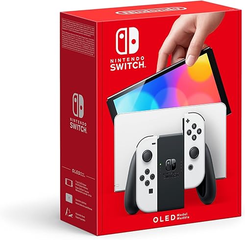Nintendo Switch versión OLED blanca con pantalla vibrante de 7 pulgadas y almacenamiento ampliado