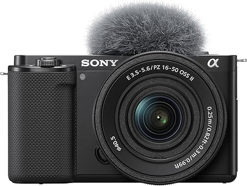 Sony Alpha ZV-E10K cámara mirrorless APS-C con grabación 4K y objetivo power zoom 16-50 mm