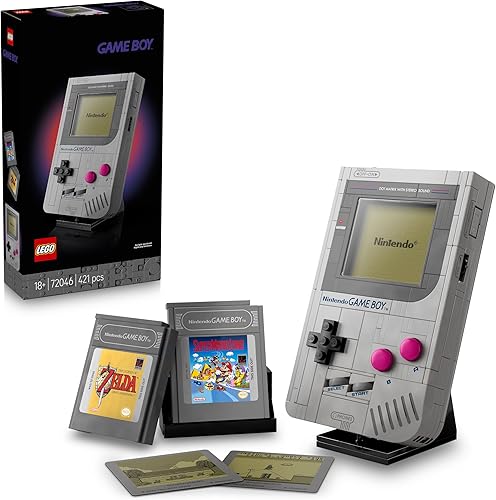 lego super mario game boy 72046 con 2 cartuchos clásicos zelda y super mario land