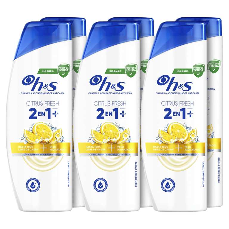 H&S Citrus Fresh Champú y Acondicionador Anticaspa Todo en Uno