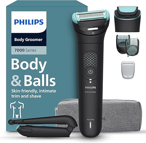 Philips Afeitadora corporal S7000 BG7480/15 con cabezal pivotante 2D