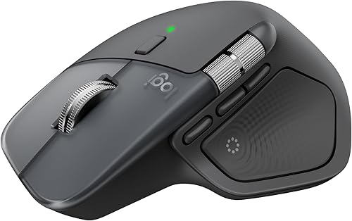 Logitech MX Master 4, ratón inalámbrico ergonómico con respuesta háptica avanzada - Grafito
