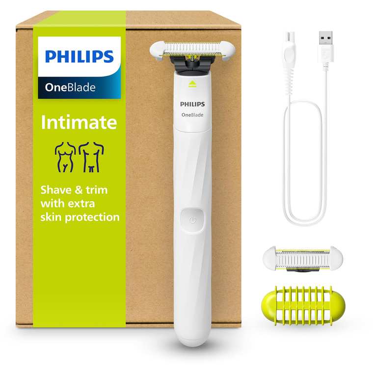 Philips OneBlade Intimate QP1924/30: Afeitado y Recorte Seguro para Piel Sensible
