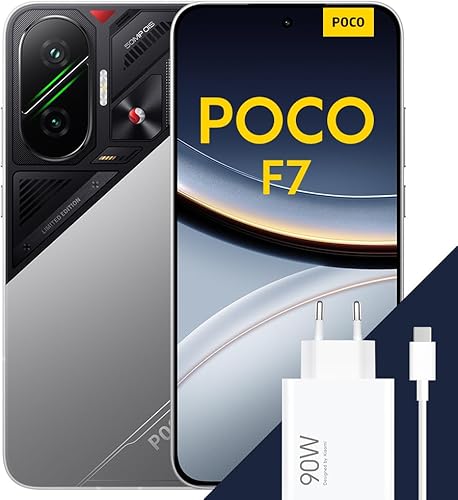 xiaomi poco f7 12+256 gb plata con snapdragon 8s gen 4 y hypercharge 90w al mejor precio