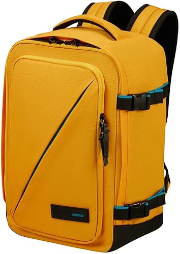 American Tourister Take2Cabin mochila de cabina S amarilla para Ryanair 25 x 20 x 40 cm