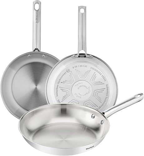 Juego de sartenes Tefal Duetto On de acero inoxidable con garantía de 10 años