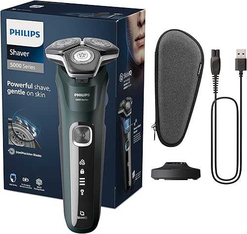 Philips Serie 5000 S5884/35 afeitadora eléctrica wet & dry con 45 cuchillas SteelPrecision