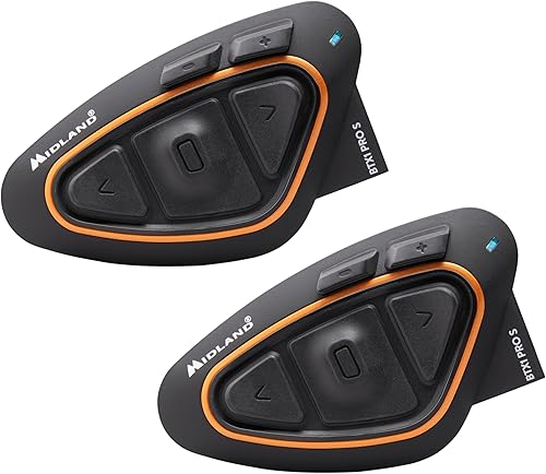 Midland BTX1 Pro S Twin C1411.05, intercomunicador Bluetooth doble para moto IPX6