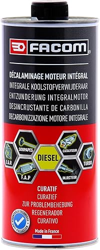 Facom Limpiador completo para motores Diésel desincrustante inyectores turbo EGR, 1L
