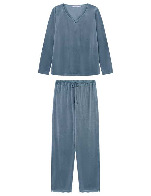 Pijama Women'secret manga larga en rosa