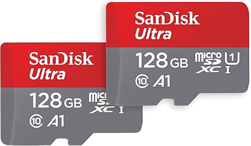 SanDisk 128 GB Ultra microSDXC con adaptador SD hasta 140 MB/s A1