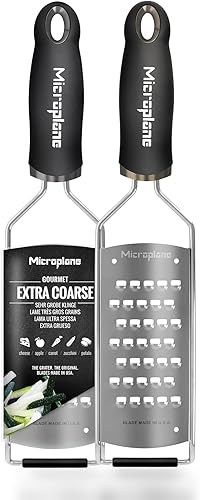 Microplane Serie Gourmet rallador extragrueso acero inoxidable negro